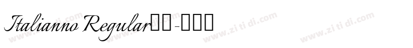 Italianno Regular免费字体转换